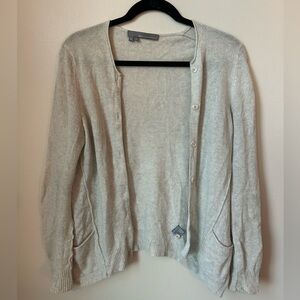 360 Cashmere Light Gray Cardigan